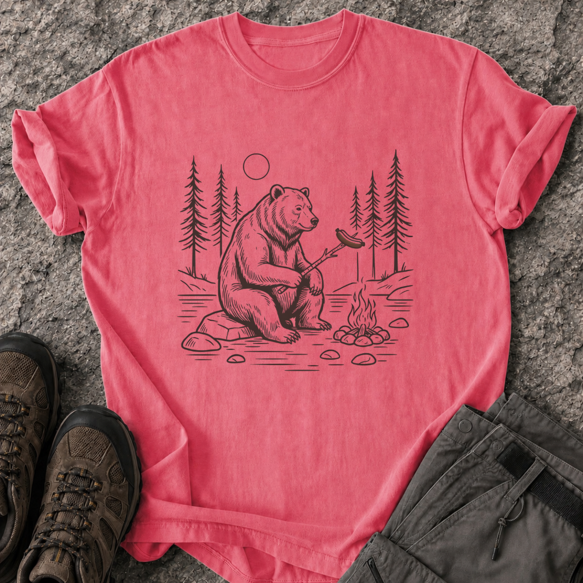 The Camping Bear T-Shirt