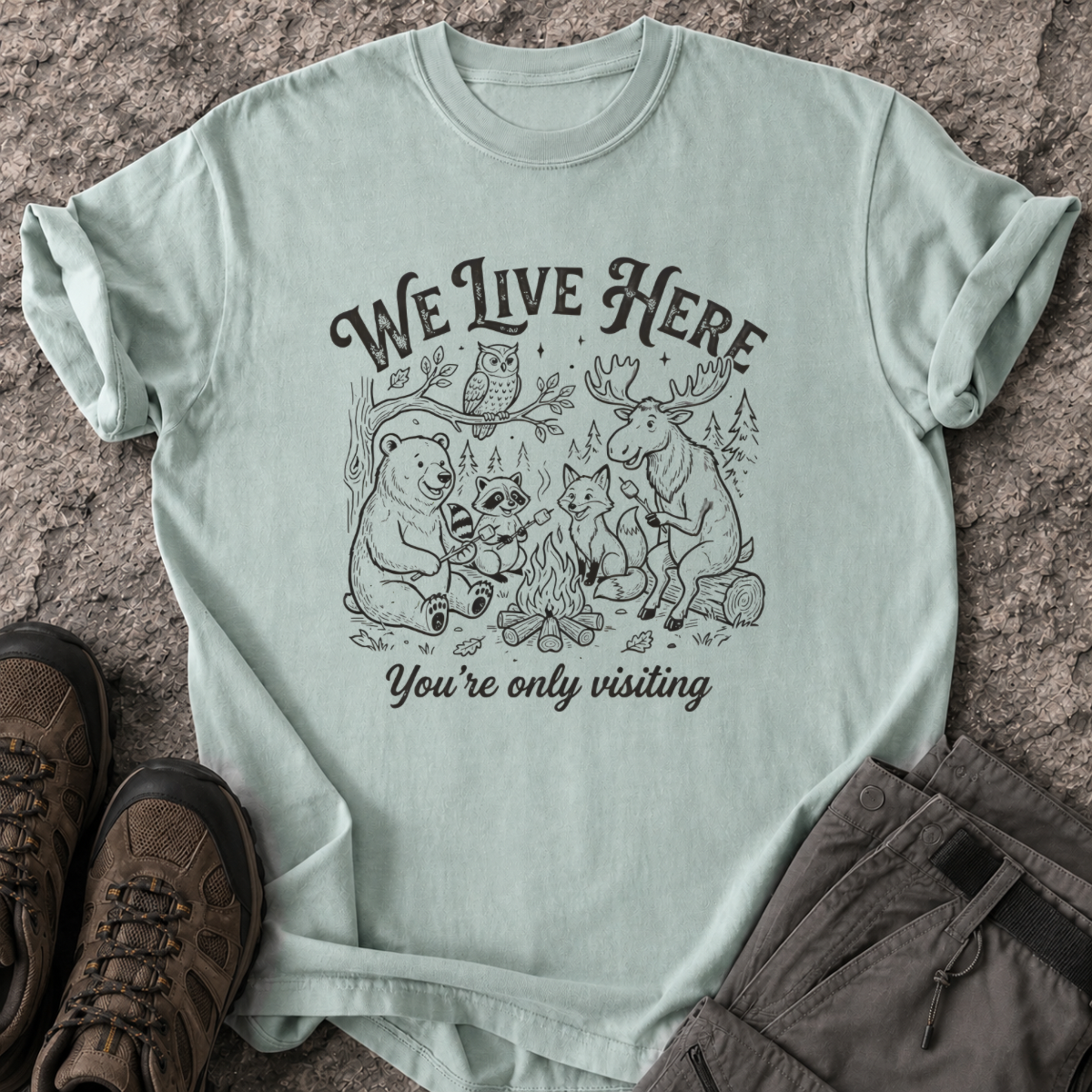 We Live Here T-Shirt