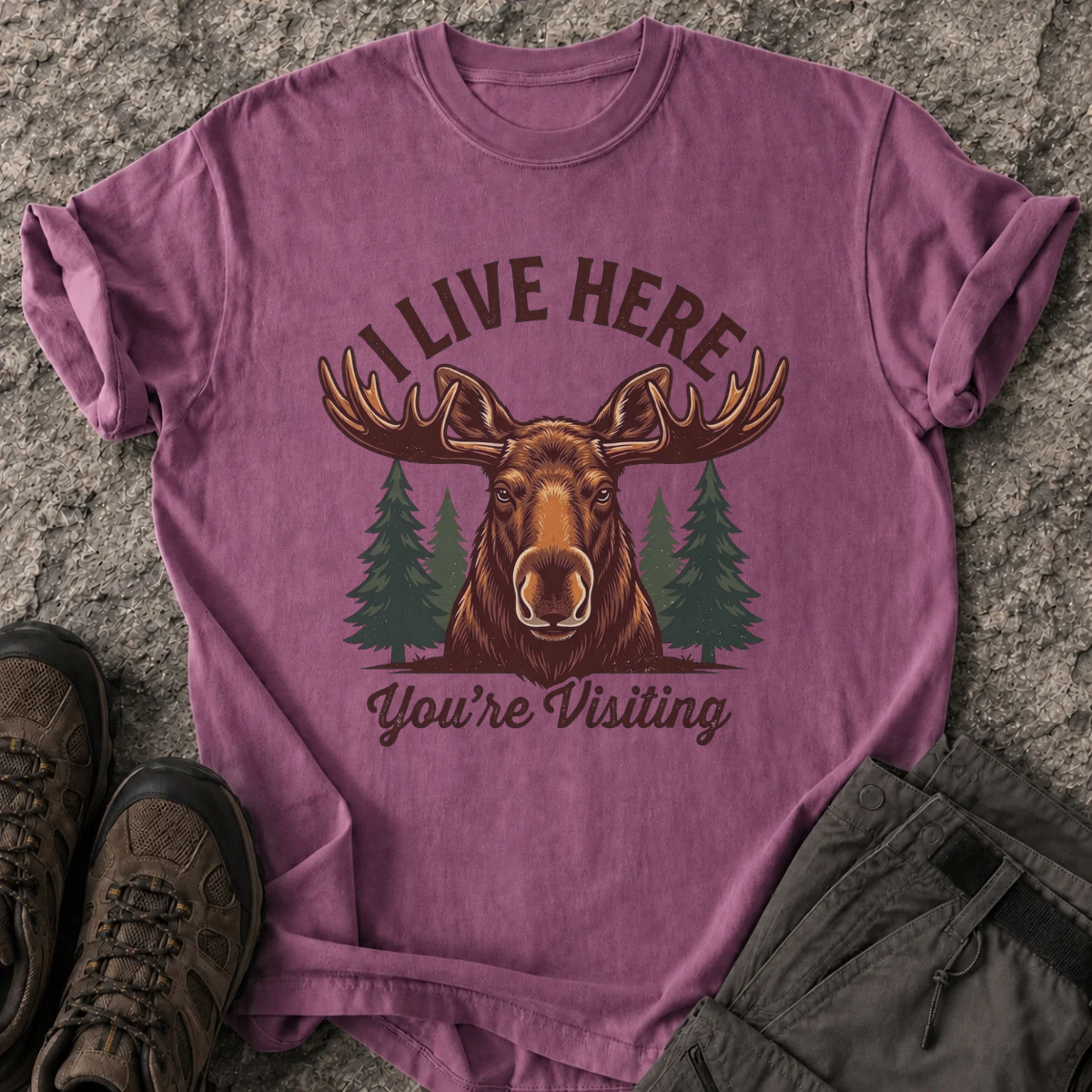 I Live Here T-Shirt