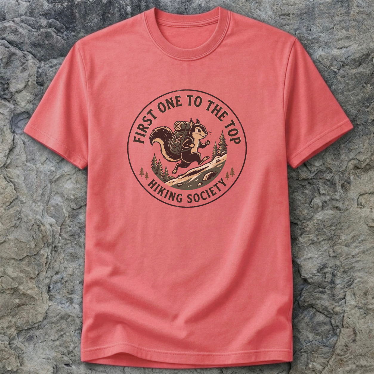 First To The Top Hiking Society T-Shirt