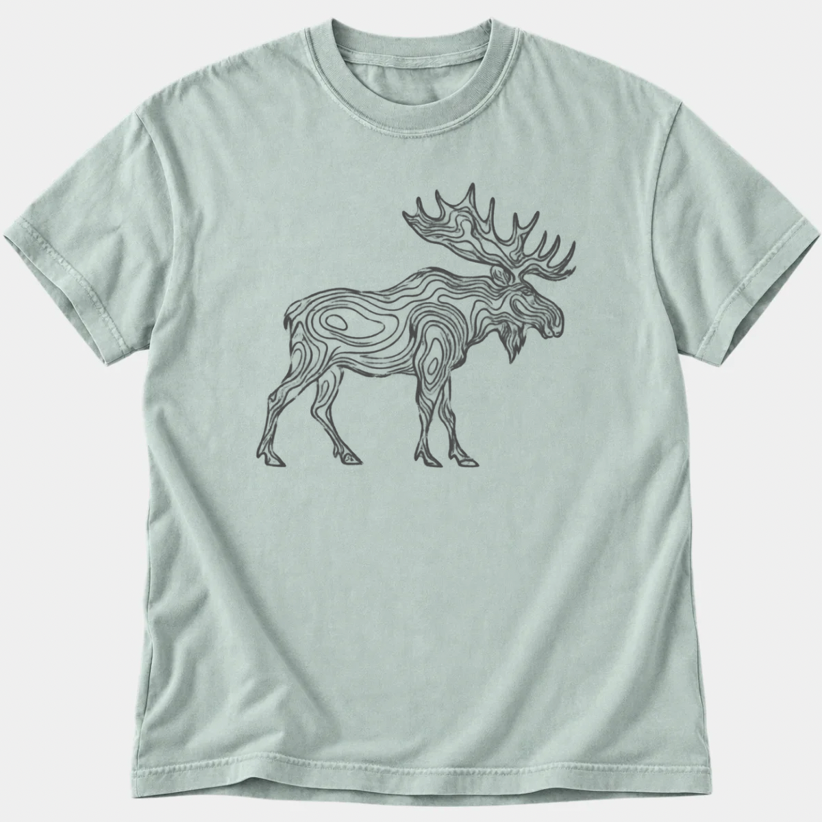 Topographic Moose T-Shirt