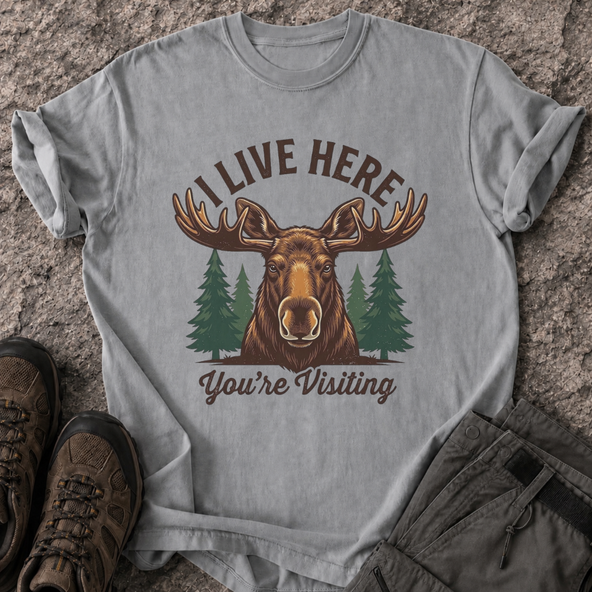 I Live Here T-Shirt