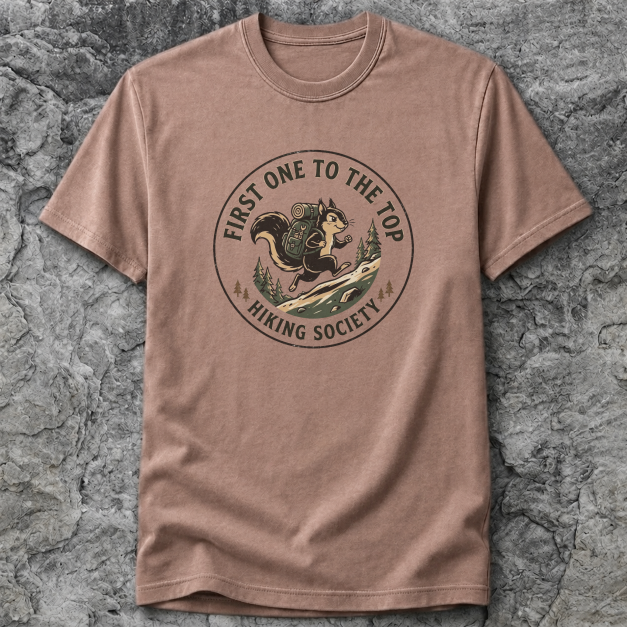 First To The Top Hiking Society T-Shirt