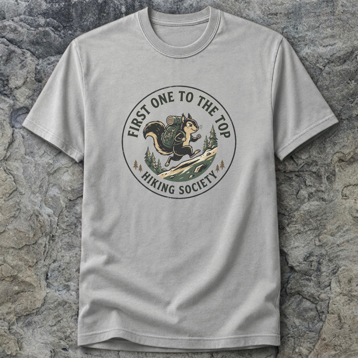 First To The Top Hiking Society T-Shirt
