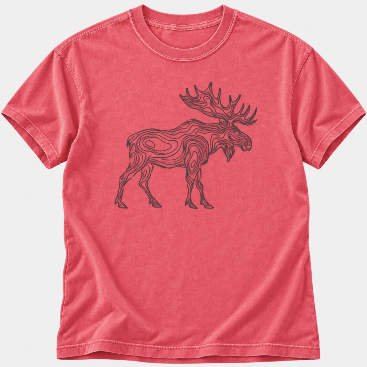 Topographic Moose T-Shirt