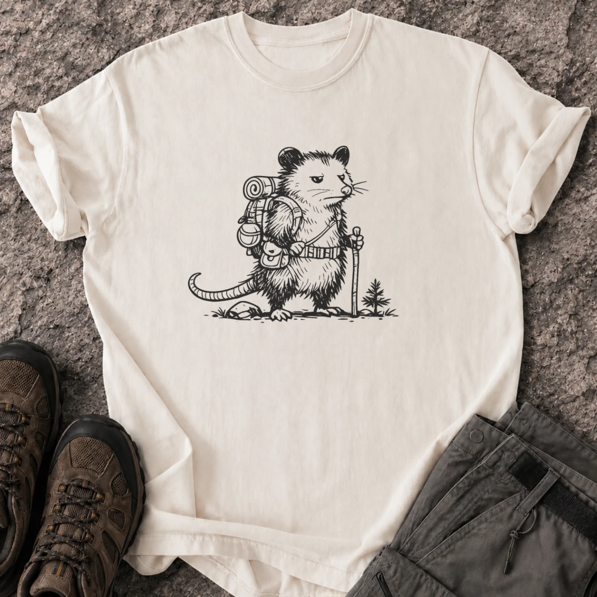 Hiking Possum T-Shirt