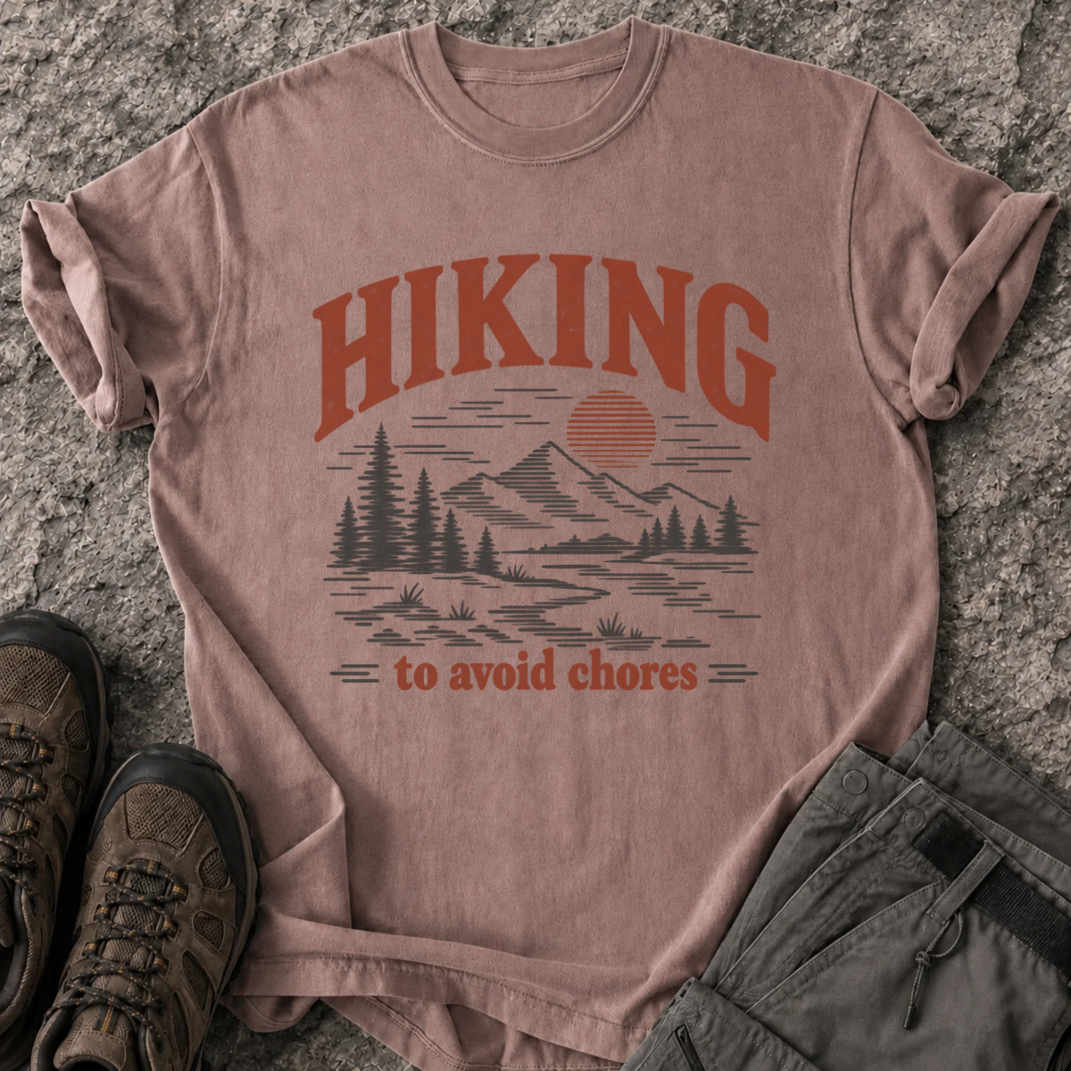 Hiking to Avoid Chores T-Shirt