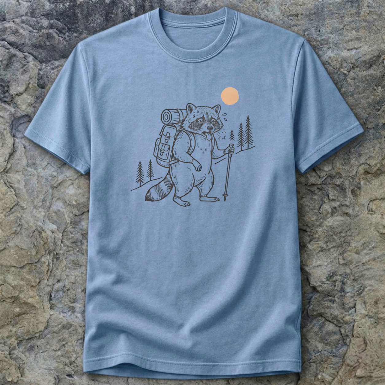 Hiking Racoon T-Shirt