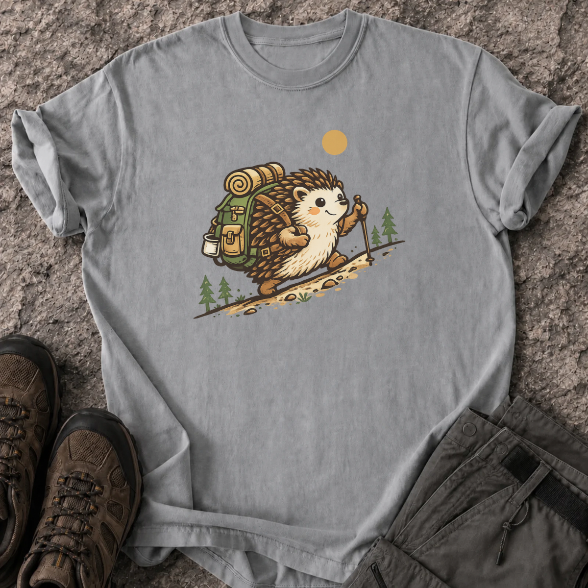 Hiking Hedgehog T-Shirt