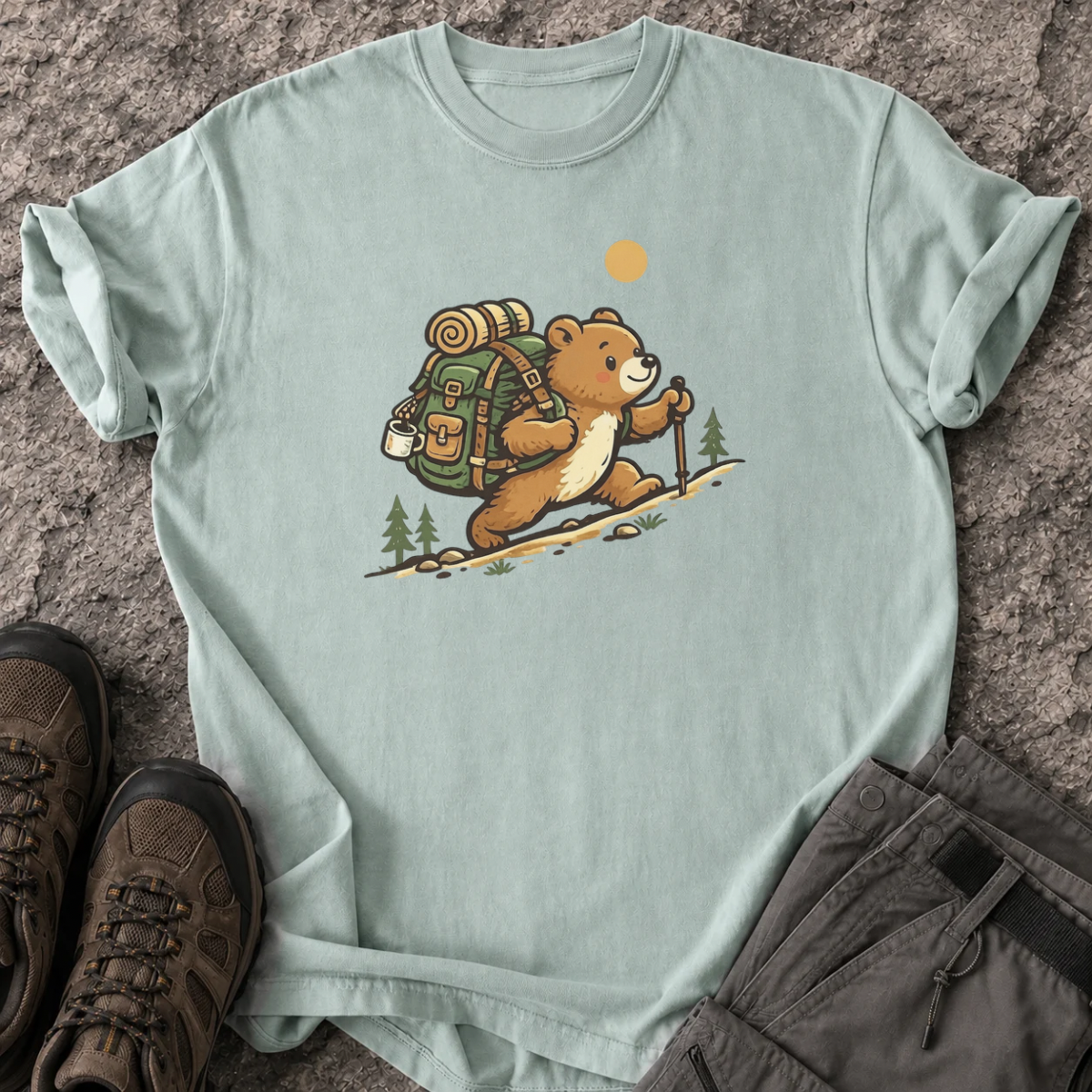 Hiking Teddy T-Shirt