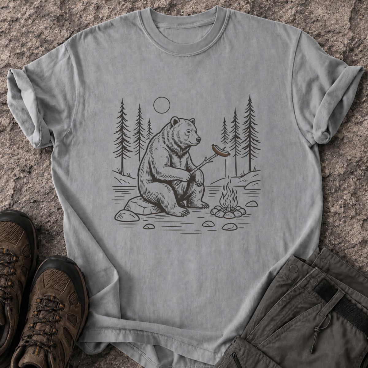 The Camping Bear T-Shirt