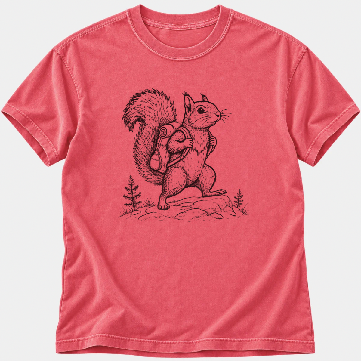 Hiking Squirrel T-Shirt