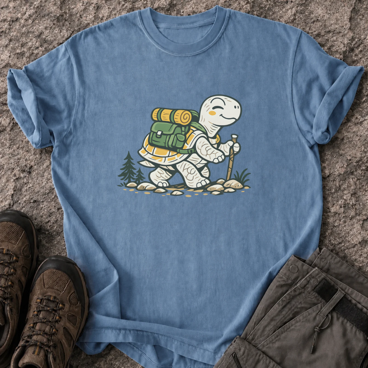 Hiking Turtle T-Shirt