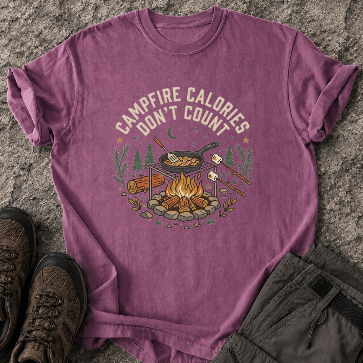 Campfire Calories Don’t Count T-Shirt