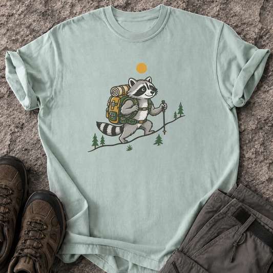 Hiking Raccoon T-Shirt