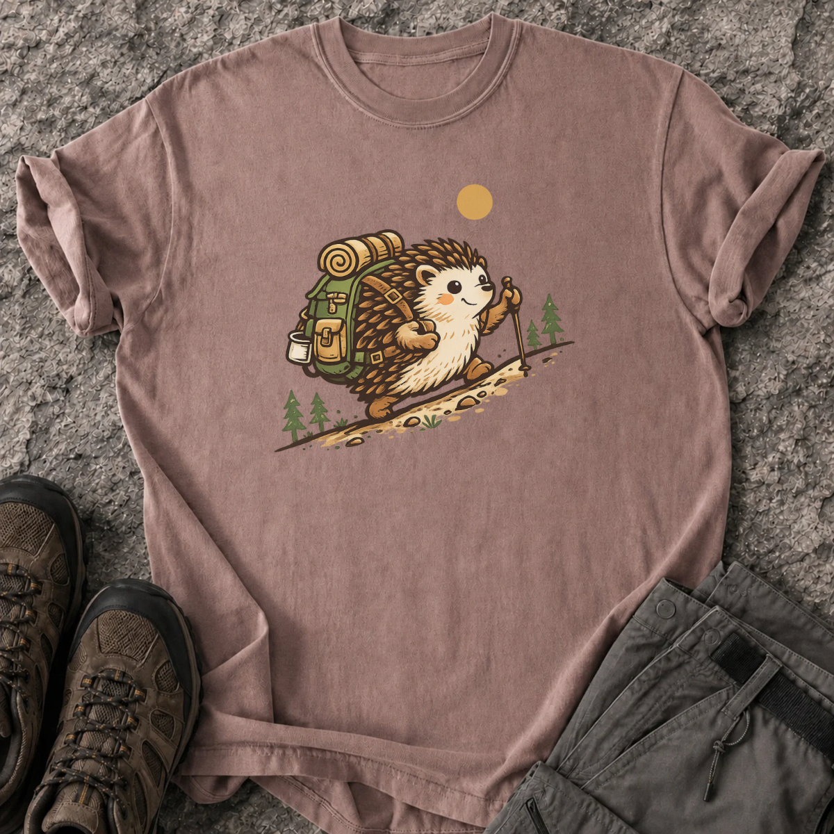 Hiking Hedgehog T-Shirt