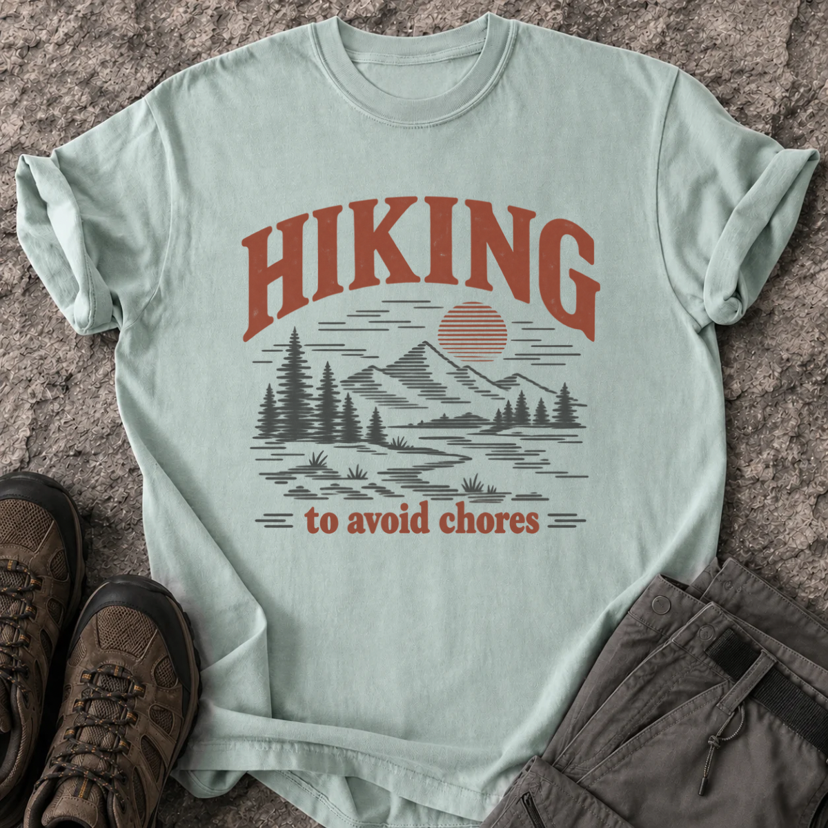 Hiking to Avoid Chores T-Shirt