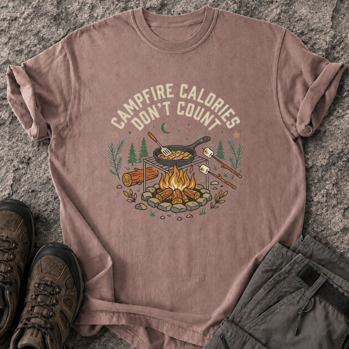 Campfire Calories Don’t Count T-Shirt