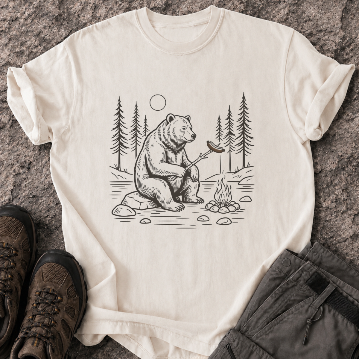 The Camping Bear T-Shirt