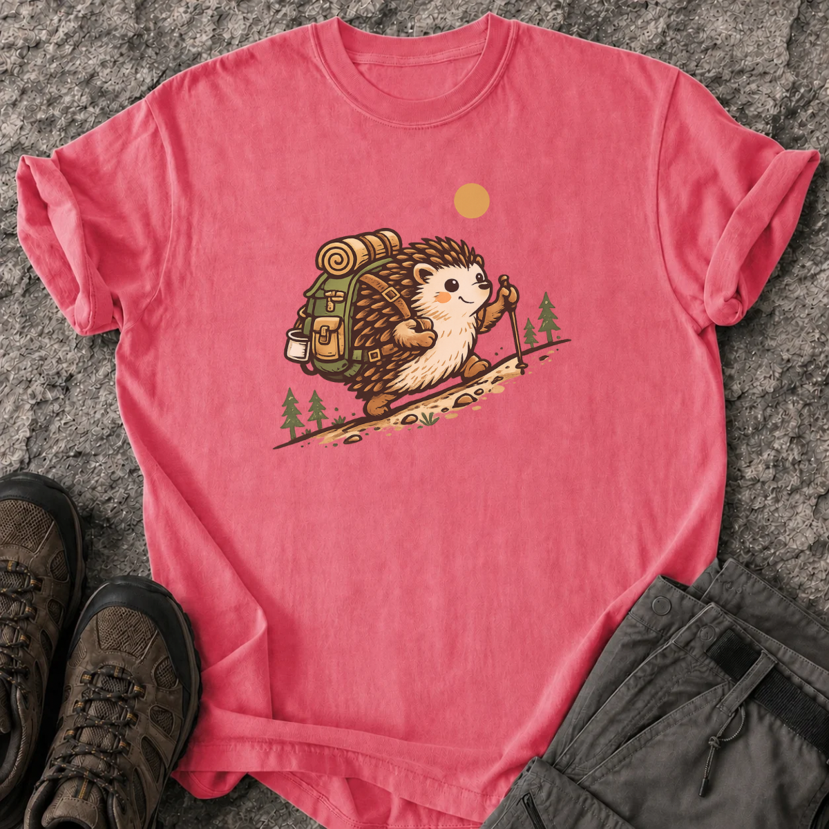 Hiking Hedgehog T-Shirt