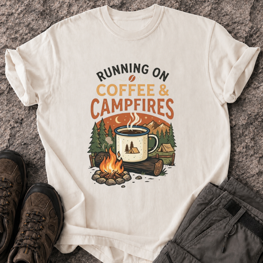 Running On Coffee & Campfires T-Shirt