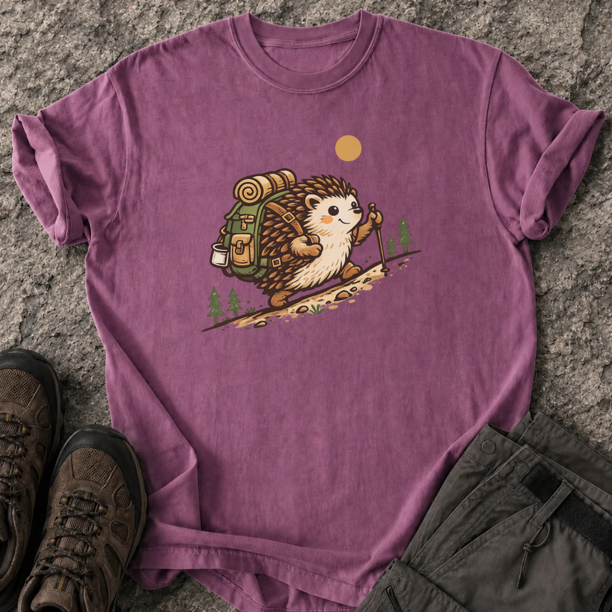 Hiking Hedgehog T-Shirt