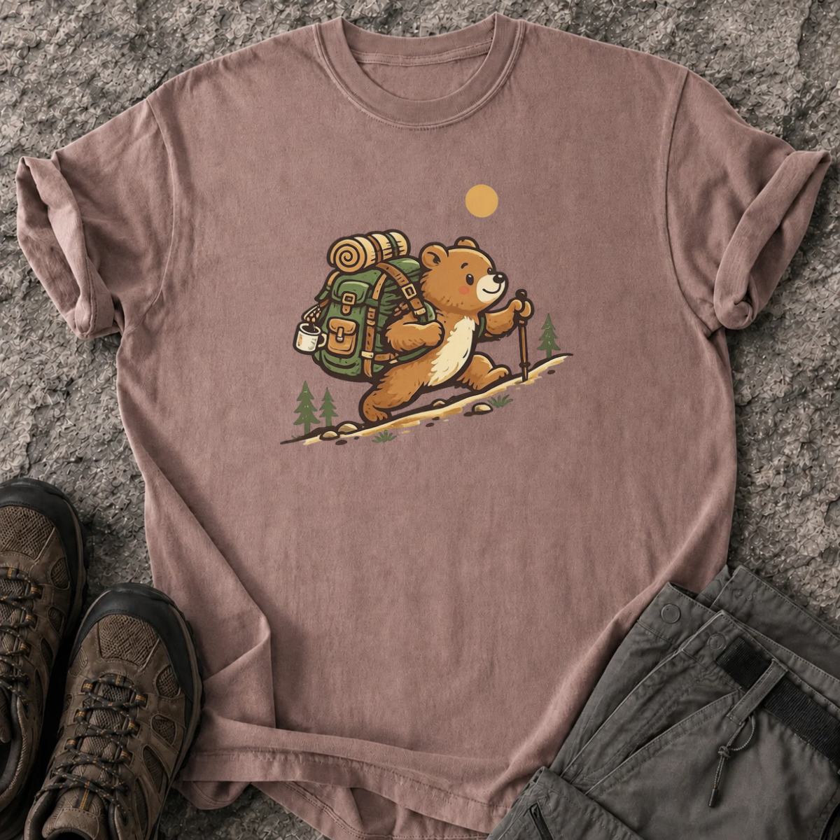 Hiking Teddy T-Shirt
