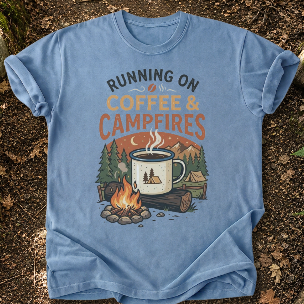Running On Coffee & Campfires T-Shirt