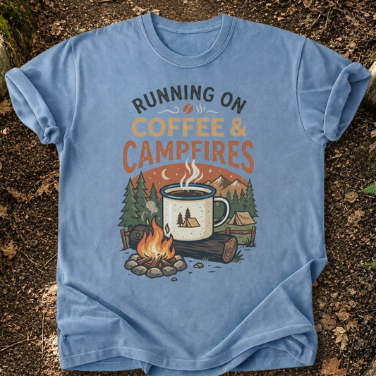 Running On Coffee & Campfires T-Shirt