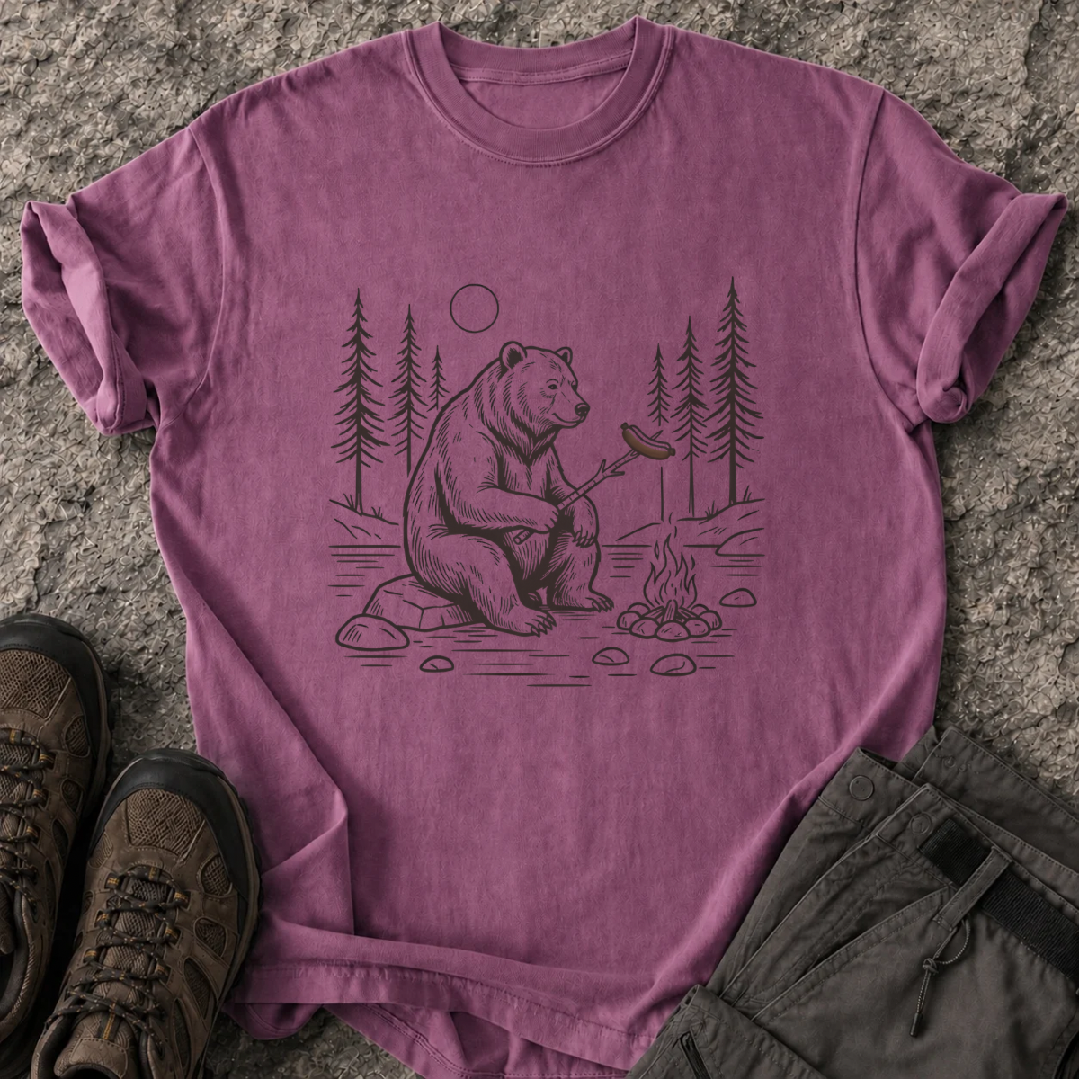 The Camping Bear T-Shirt