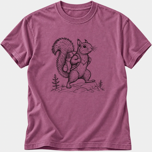 Hiking Squirrel T-Shirt