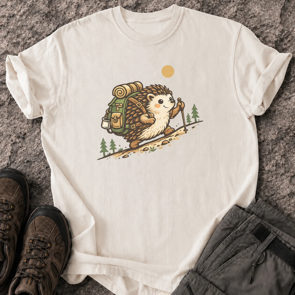 Hiking Hedgehog T-Shirt