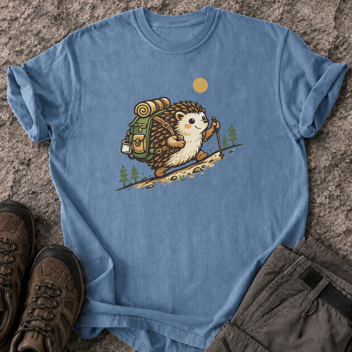Hiking Hedgehog T-Shirt