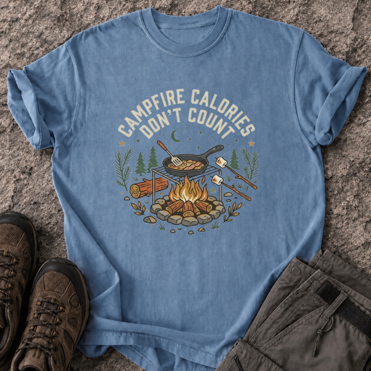 Campfire Calories Don’t Count T-Shirt
