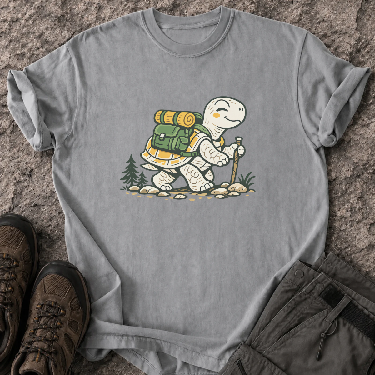 Hiking Turtle T-Shirt