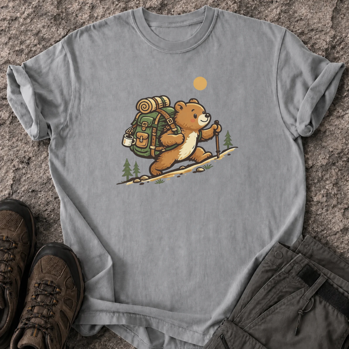 Hiking Teddy T-Shirt