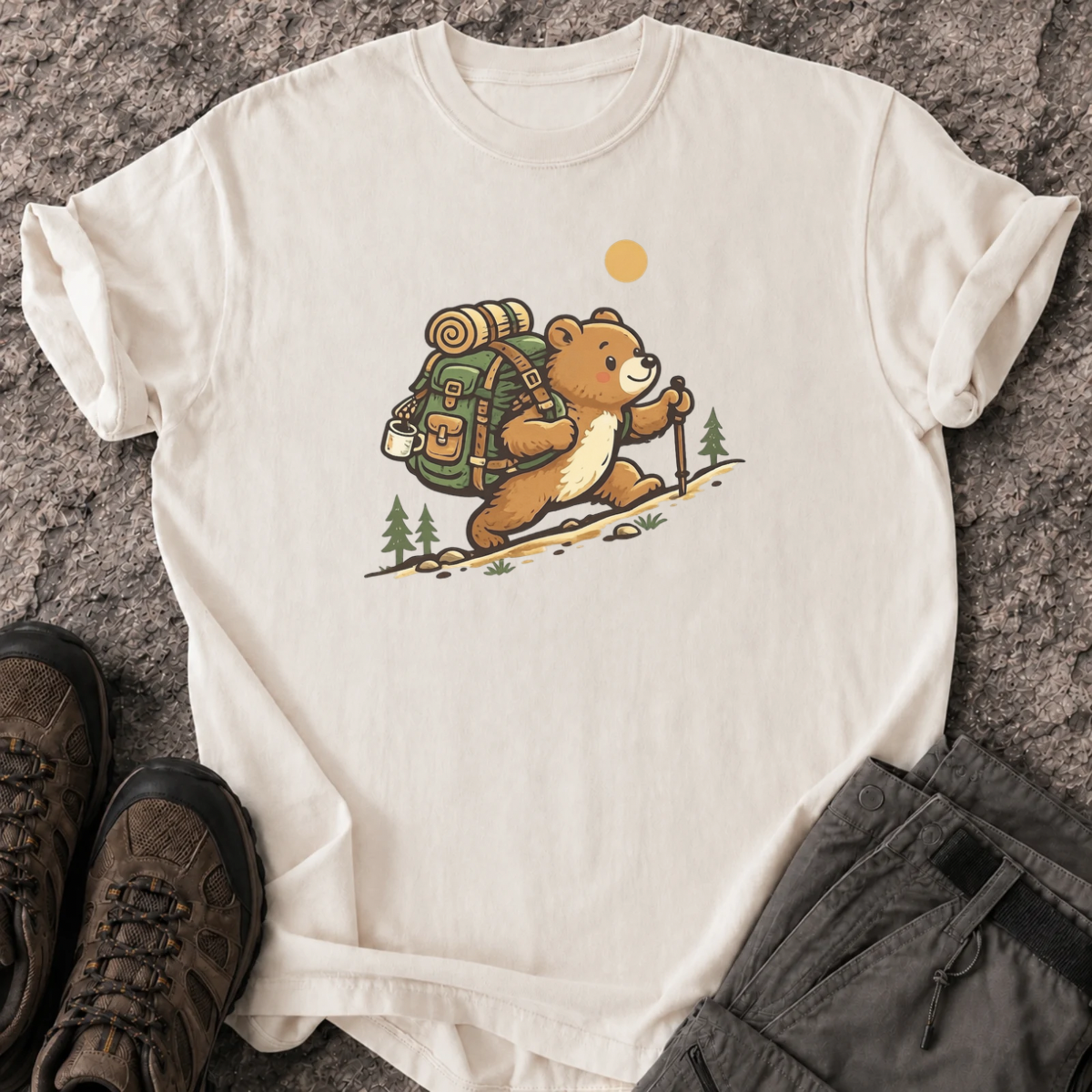 Hiking Teddy T-Shirt