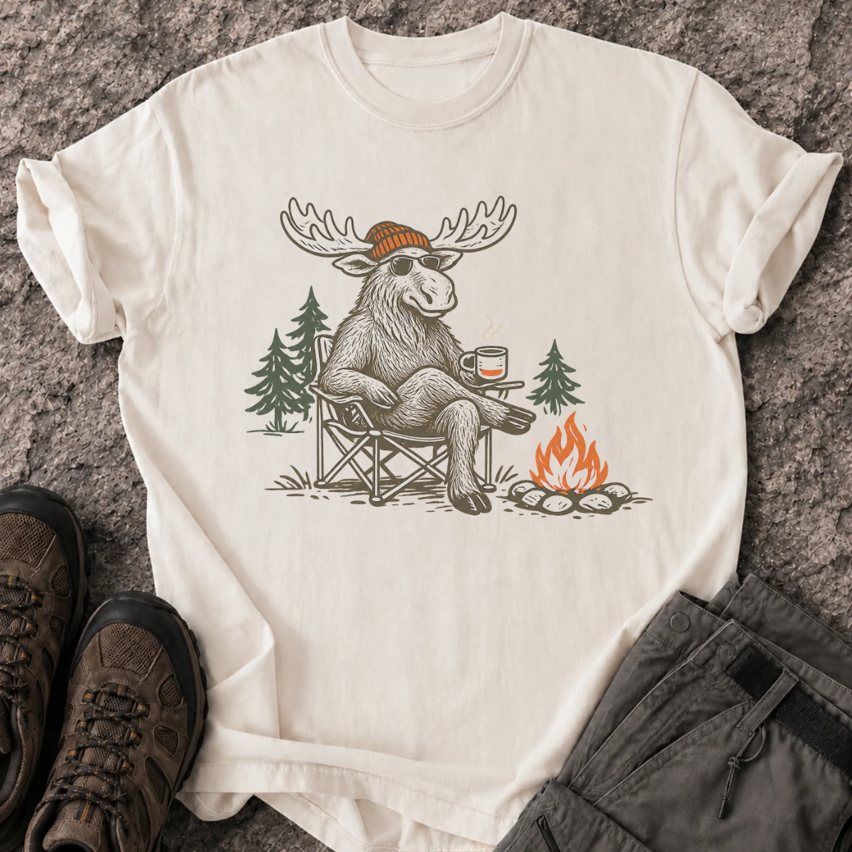 Camping Moose T-Shirt