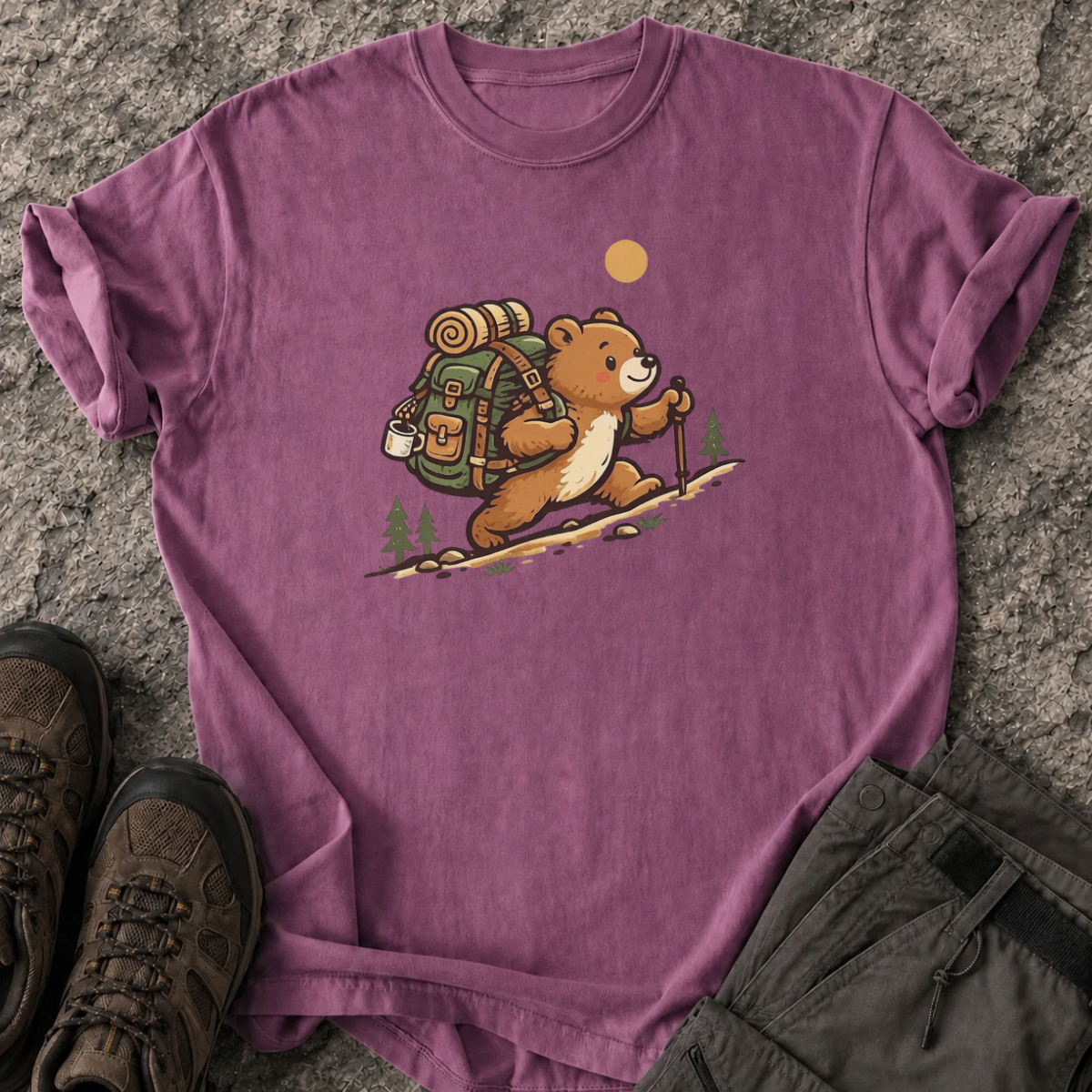 Hiking Teddy T-Shirt
