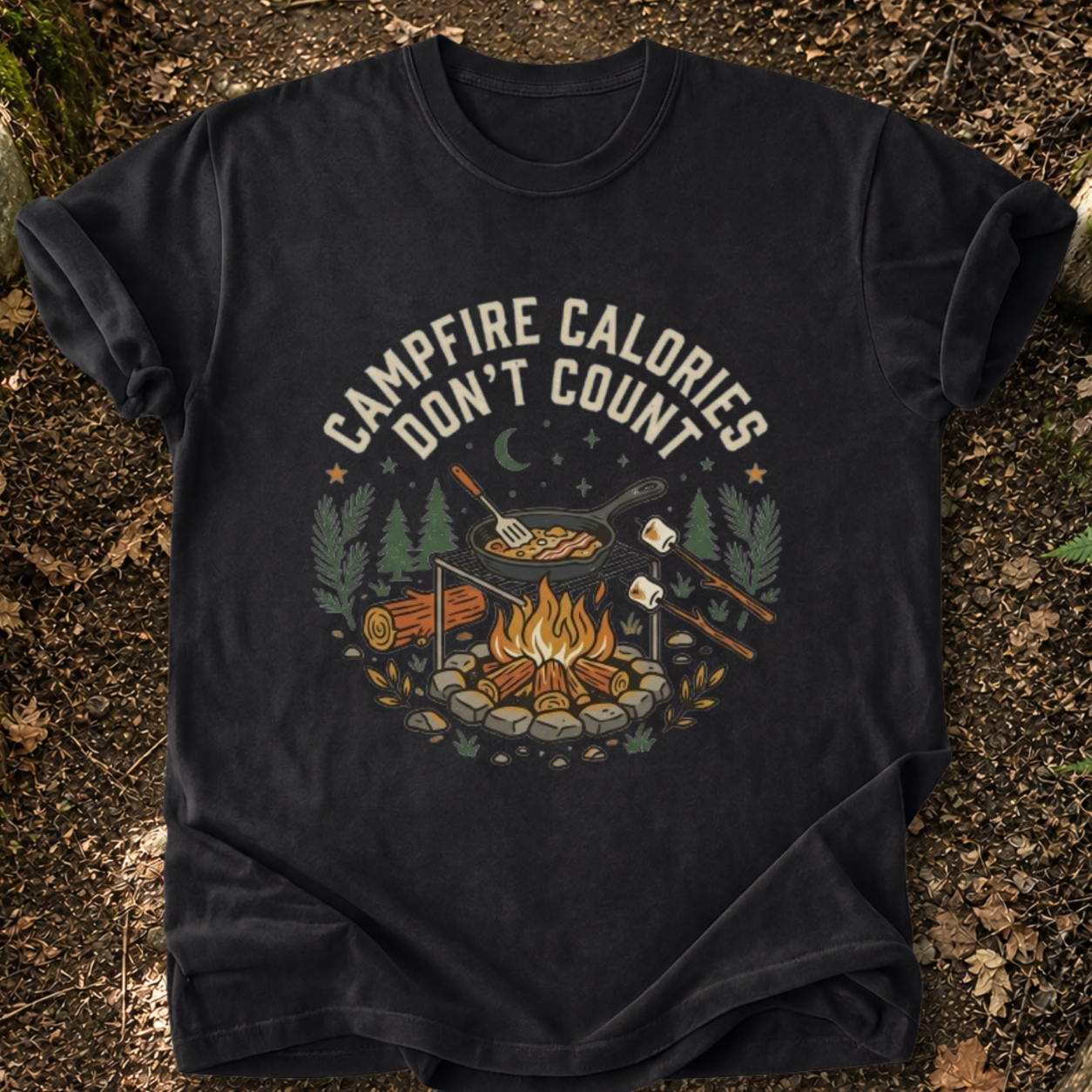 Campfire Calories Don’t Count T-Shirt