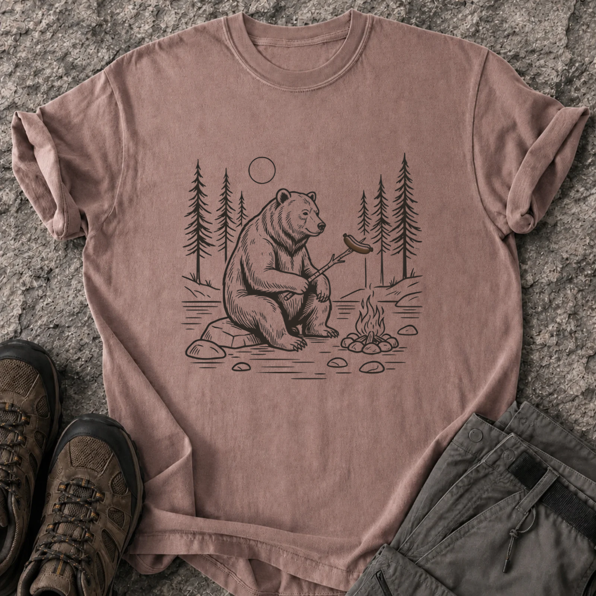 The Camping Bear T-Shirt