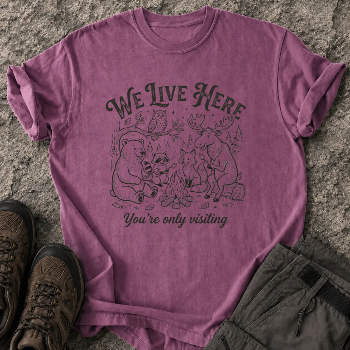 We Live Here T-Shirt