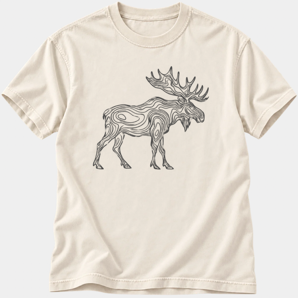 Topographic Moose T-Shirt