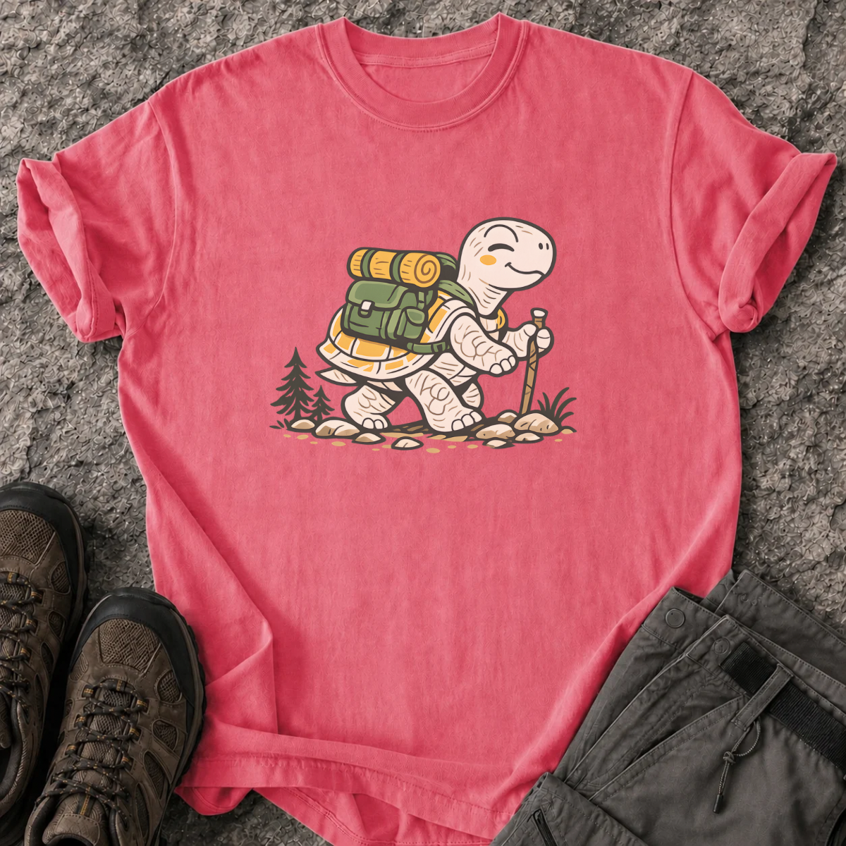 Hiking Turtle T-Shirt
