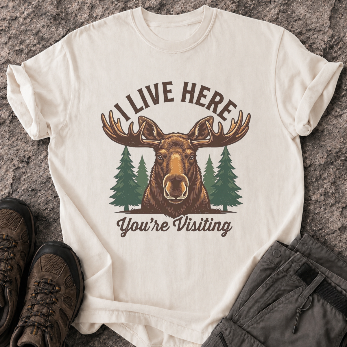 I Live Here T-Shirt