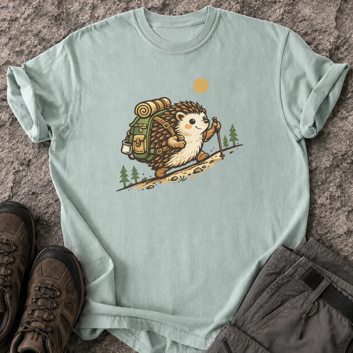 Hiking Hedgehog T-Shirt