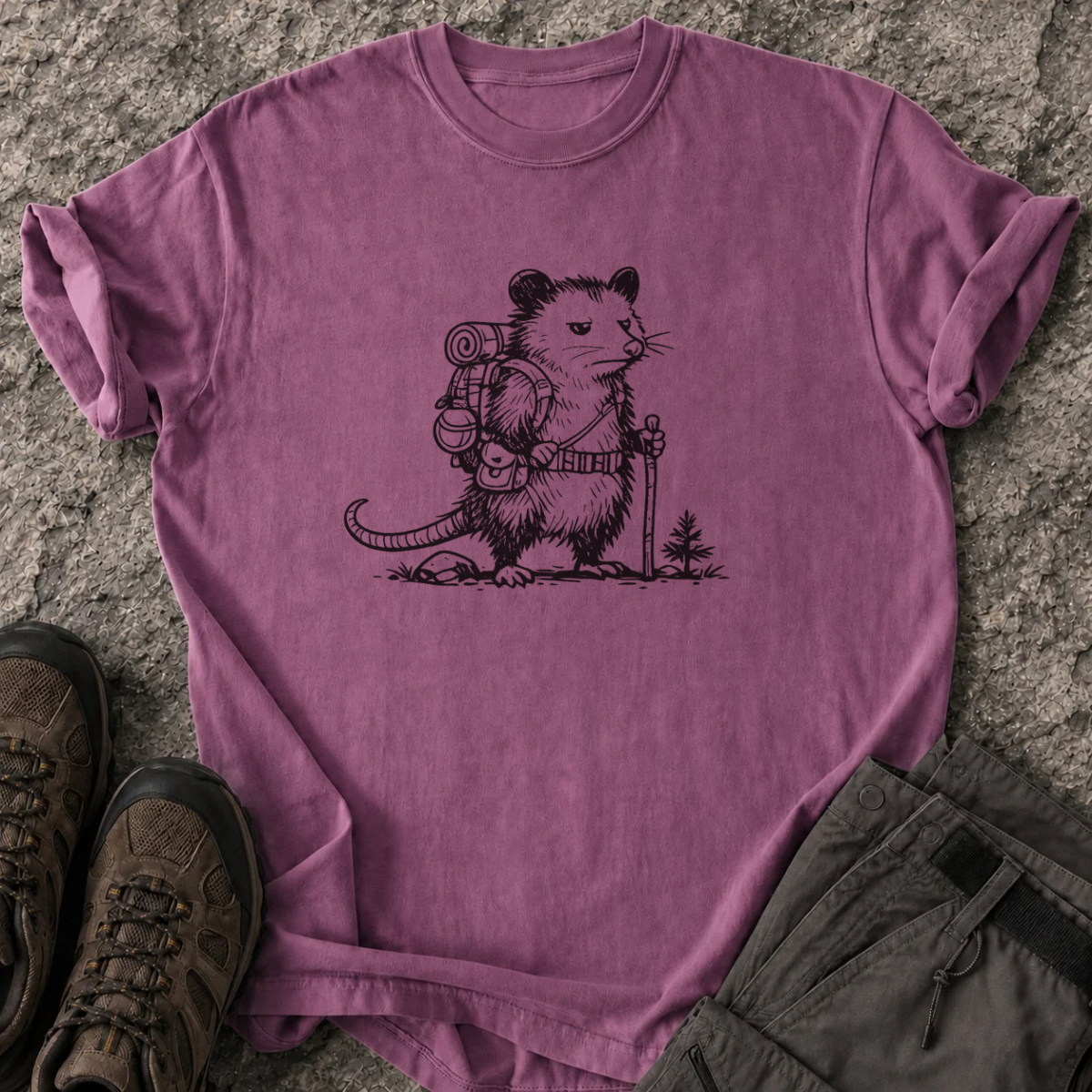Hiking Possum T-Shirt