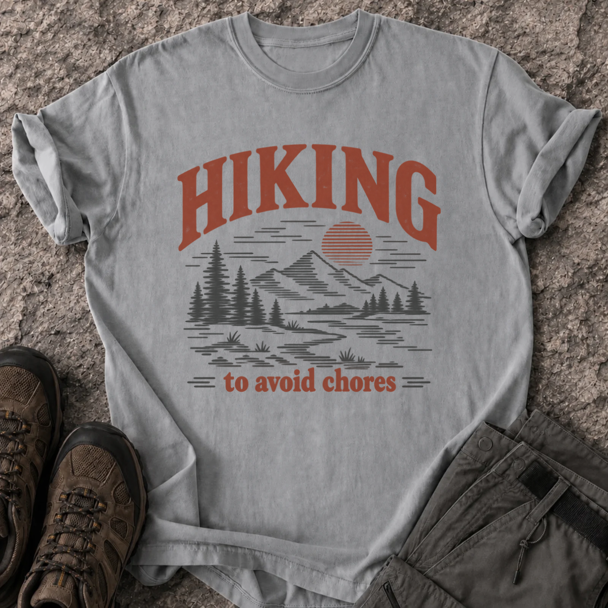 Hiking to Avoid Chores T-Shirt