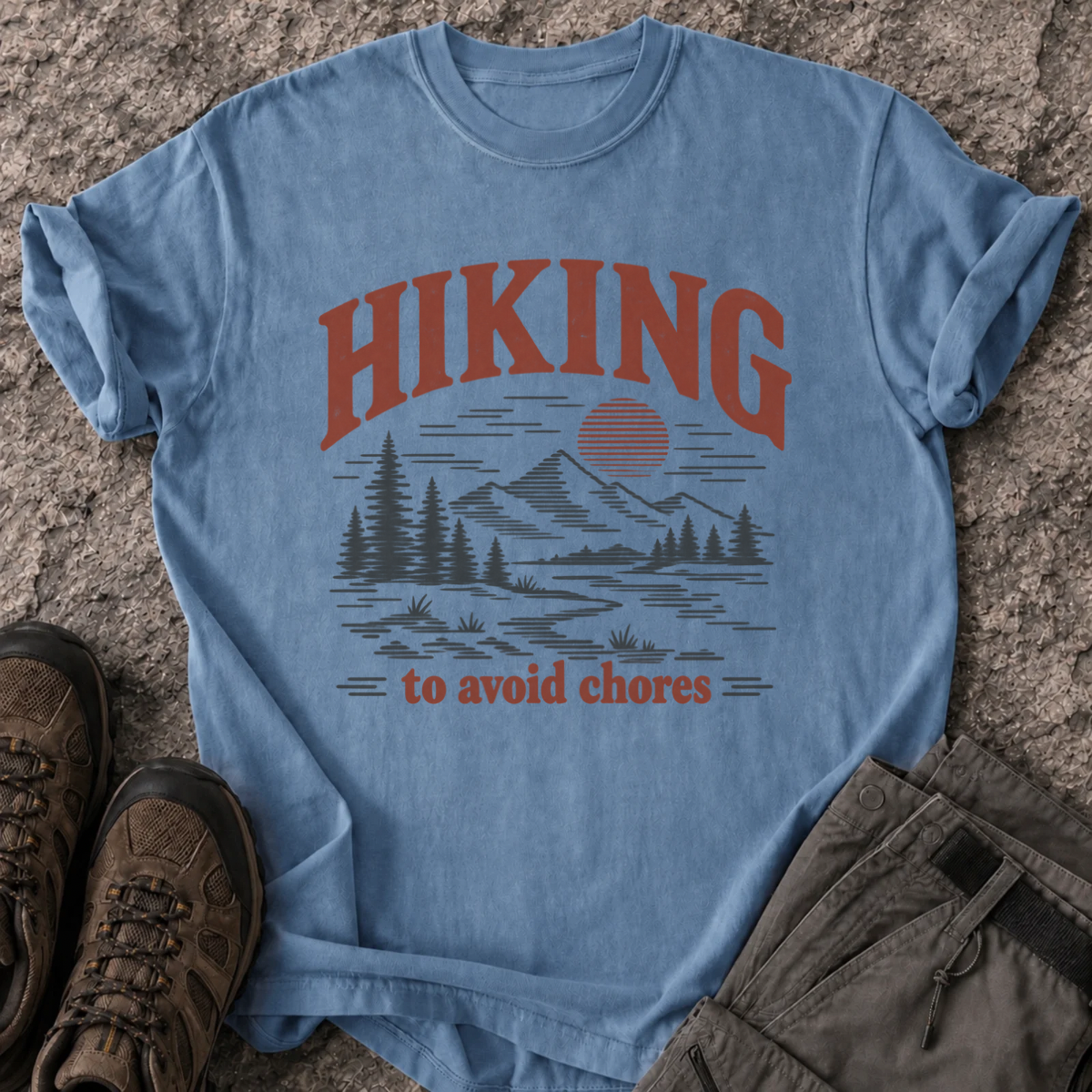 Hiking to Avoid Chores T-Shirt