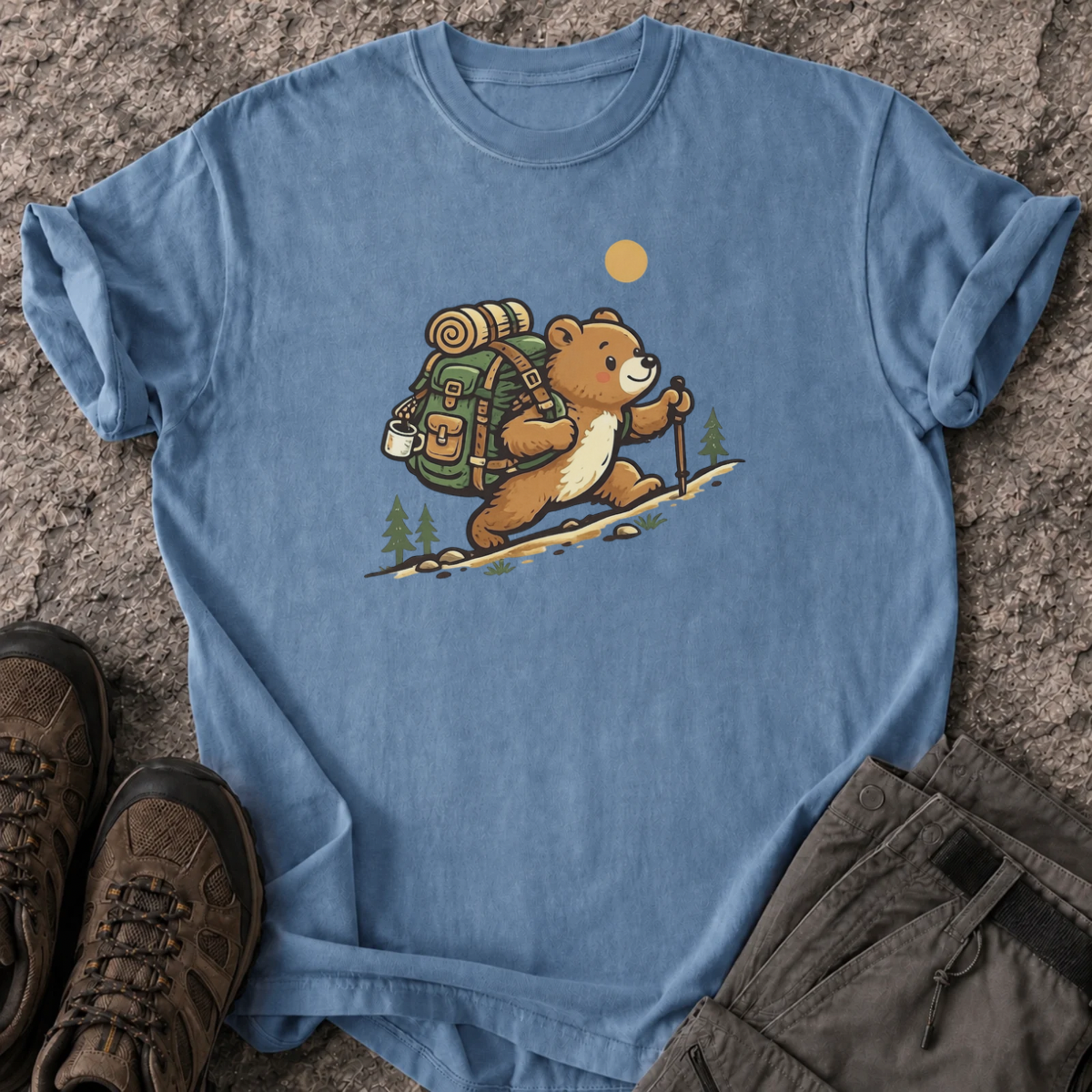 Hiking Teddy T-Shirt